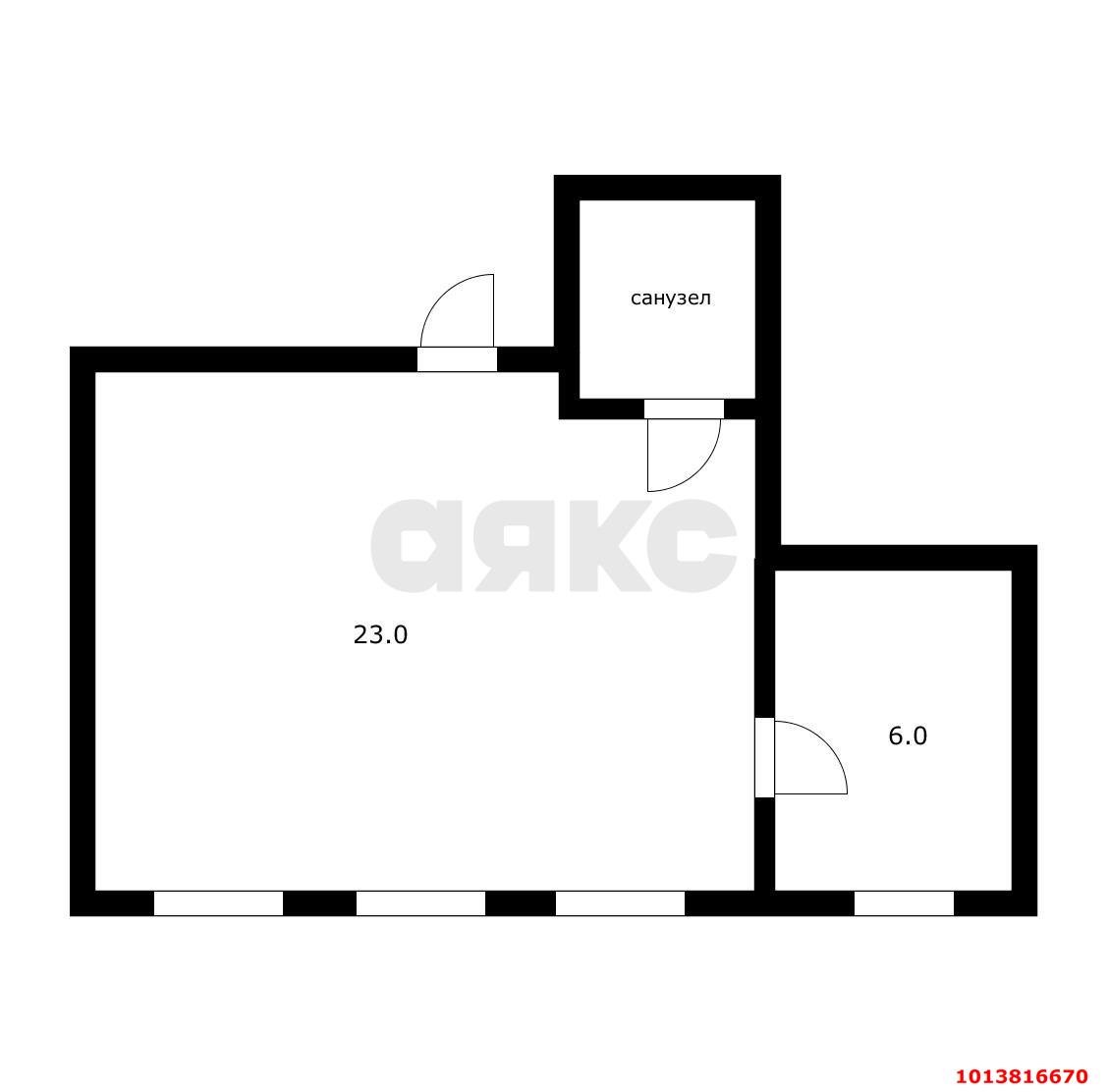 Фото №8: 1-комнатная квартира 34 м² - Краснодар, Центральный, ул. Митрофана Седина, 95