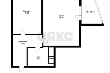 Фото №5: 1-комнатная квартира 35 м² - Краснодар, мкр. имени Петра Метальникова, ул. Петра Метальникова, 36