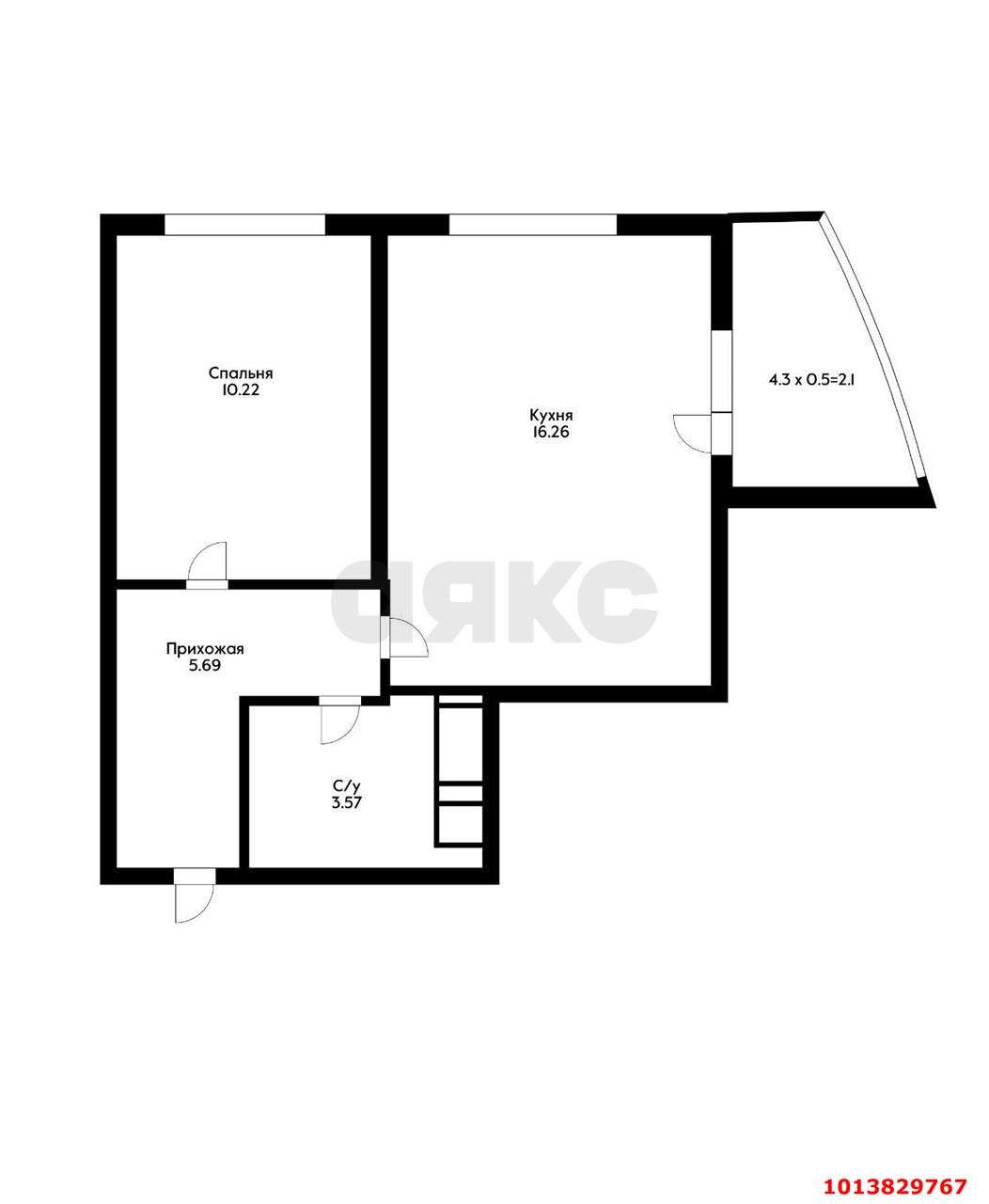 Фото №5: 1-комнатная квартира 40 м² - Краснодар, имени Петра Метальникова, ул. Петра Метальникова, 36