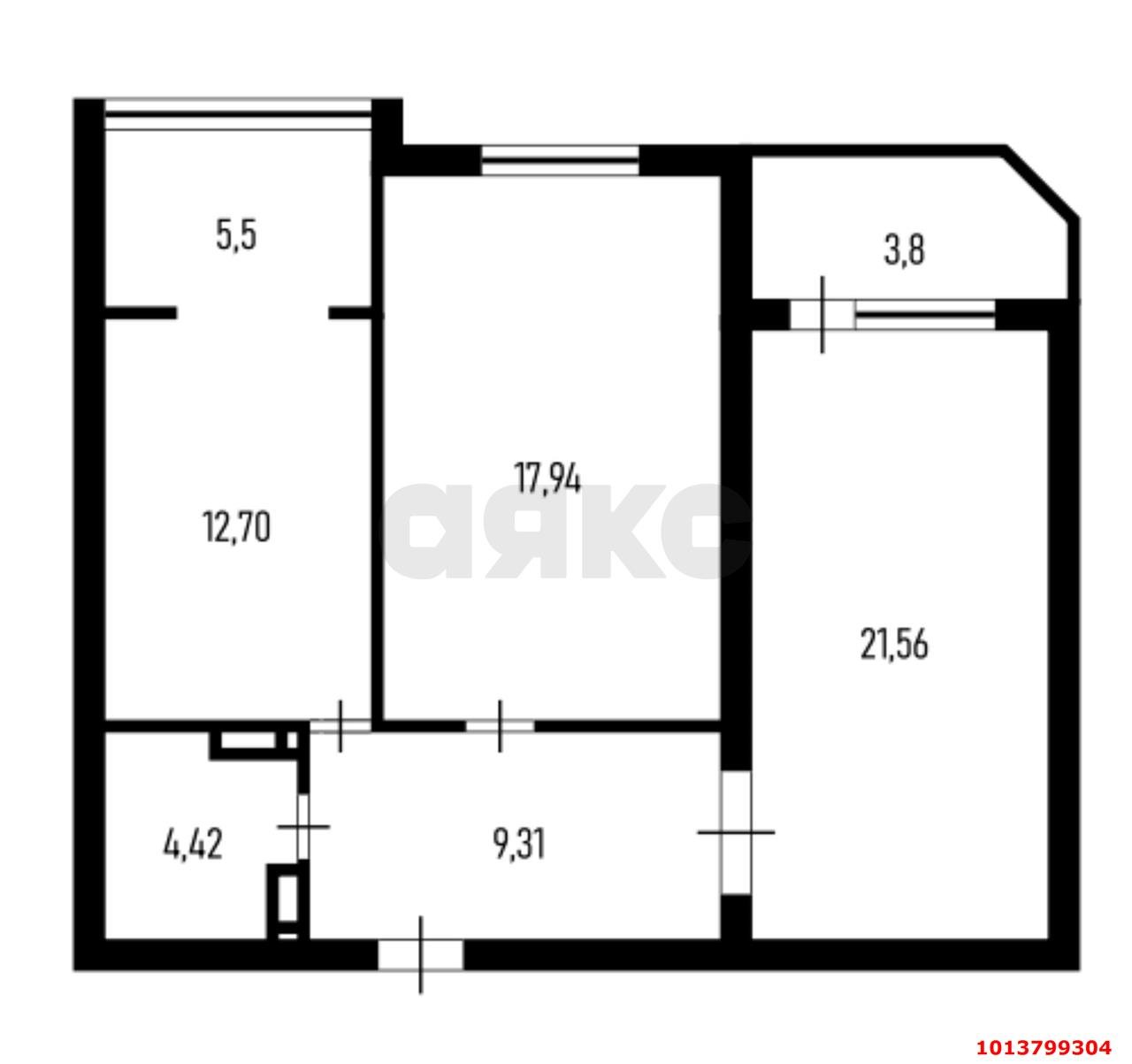 Фото №20: 2-комнатная квартира 65 м² - Краснодар, Черёмушки, ул. Кубанская, 52