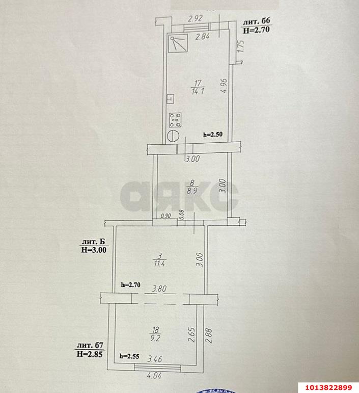 Фото №12: 2-комнатная квартира 43 м² - Краснодар, Славянский, пр-д 3-й  имени Толбухина, 56-58