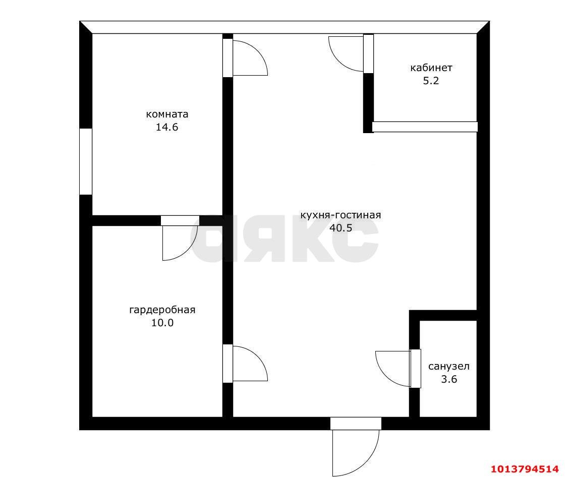 Фото №20: 2-комнатная квартира 73 м² - Краснодар, жилой комплекс Аквамарин, ул. Уральская, 75к1