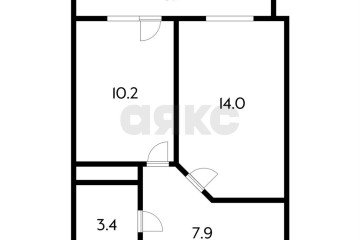 Фото №2: 1-комнатная квартира 35 м² - Яблоновский, пер. 1-й  Гагарина, 10