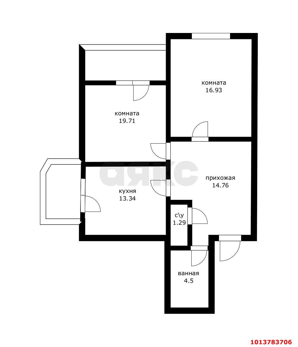 Фото №4: 2-комнатная квартира 80 м² - Краснодар, Кожзавод, ул. Минская, 122/6