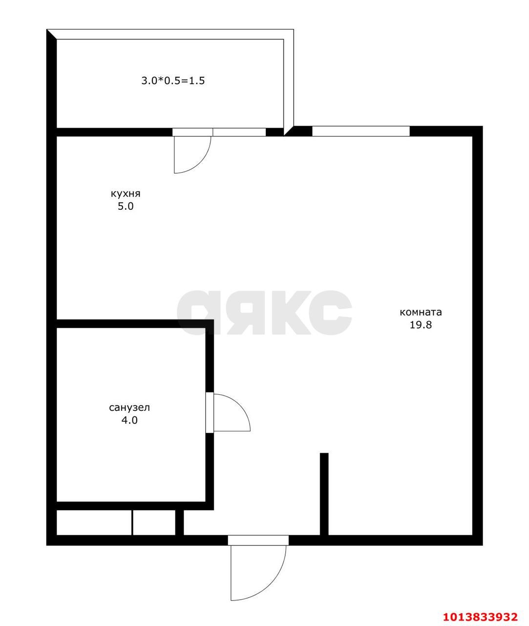 Фото №8: Студия 31 м² - Краснодар, жилой комплекс Нeo-квартал Красная Площадь, ул. им. Мурата Ахеджака, 12