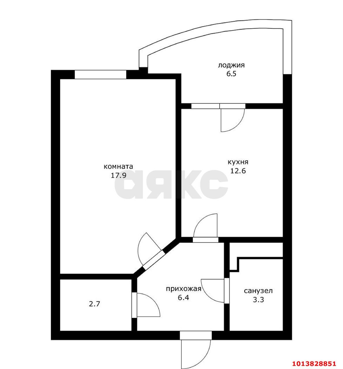 Фото №2: 1-комнатная квартира 50 м² - Краснодар, Догма Парк, ул. Марины Цветаевой, 15