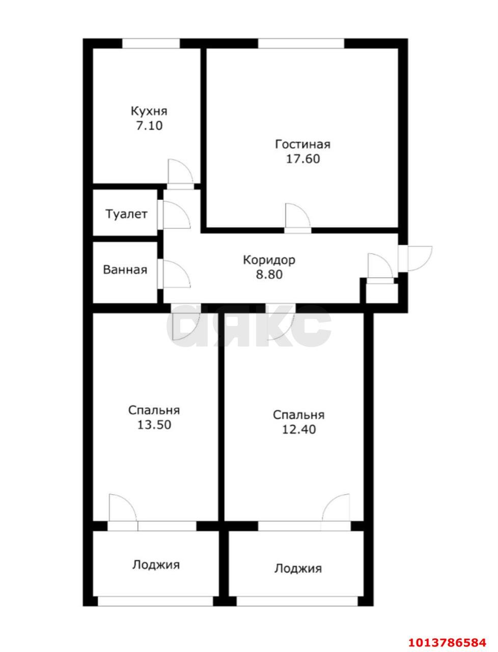 Фото №18: 3-комнатная квартира 70 м² - Краснодар, Центральный, ул. Ведомственная, 8