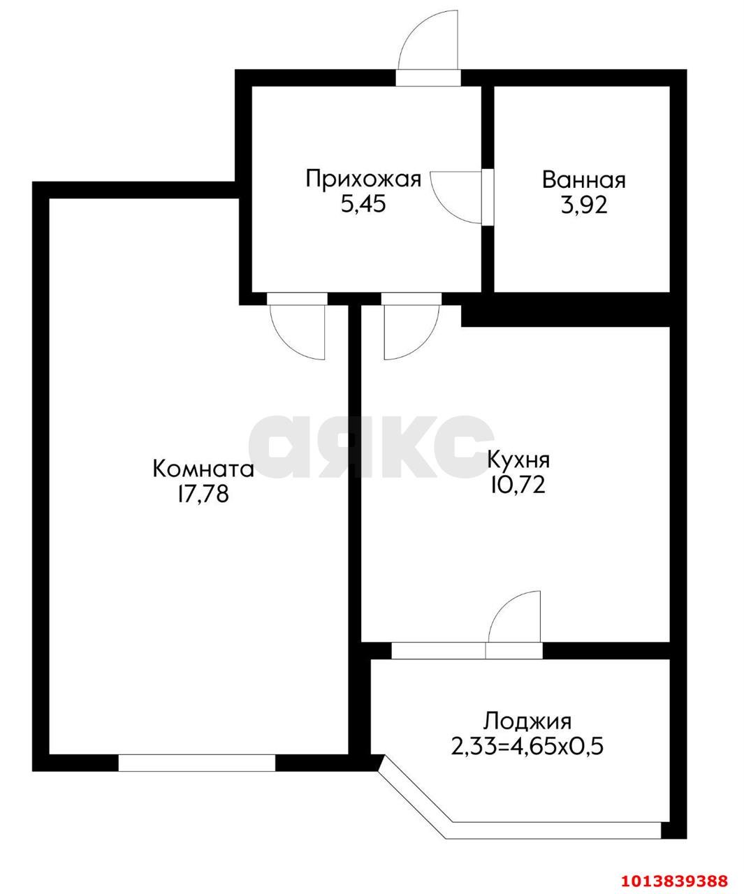 Фото №14: 1-комнатная квартира 43 м² - Краснодар, Губернский, ул. им. Героя Яцкова И.В., 15к2