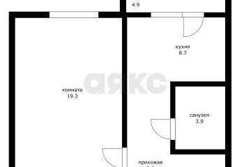 Фото №5: 1-комнатная квартира 43 м² - Краснодар, мкр. Музыкальный, ул. имени Сергея Есенина, 104