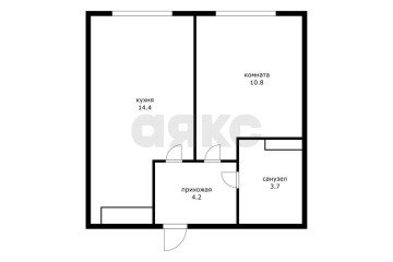 Фото №2: 1-комнатная квартира 33 м² - Новая Адыгея, мкр. жилой комплекс Баланс, ул. Береговая, 1А