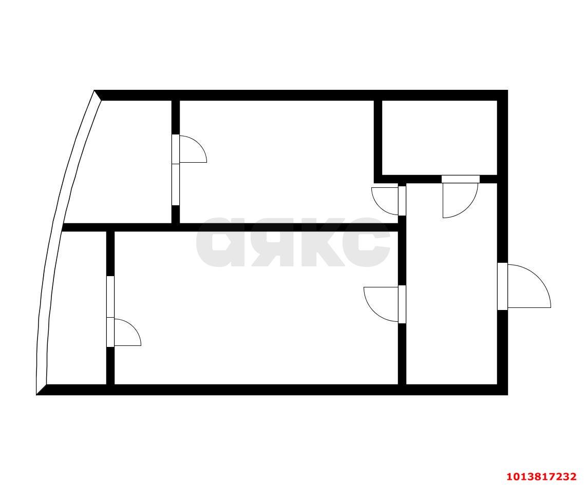 Фото №5: 1-комнатная квартира 42 м² - Краснодар, Камвольно-суконный Комбинат, ул. Бородинская, 10