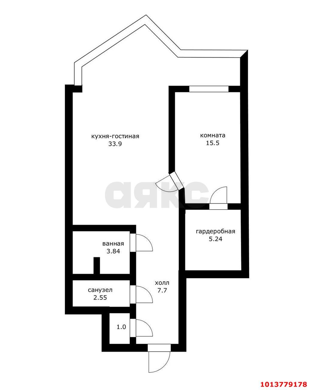 Фото №16: 2-комнатная квартира 70 м² - Краснодар, жилой комплекс Седьмой Континент, ул. Совхозная, 1к5