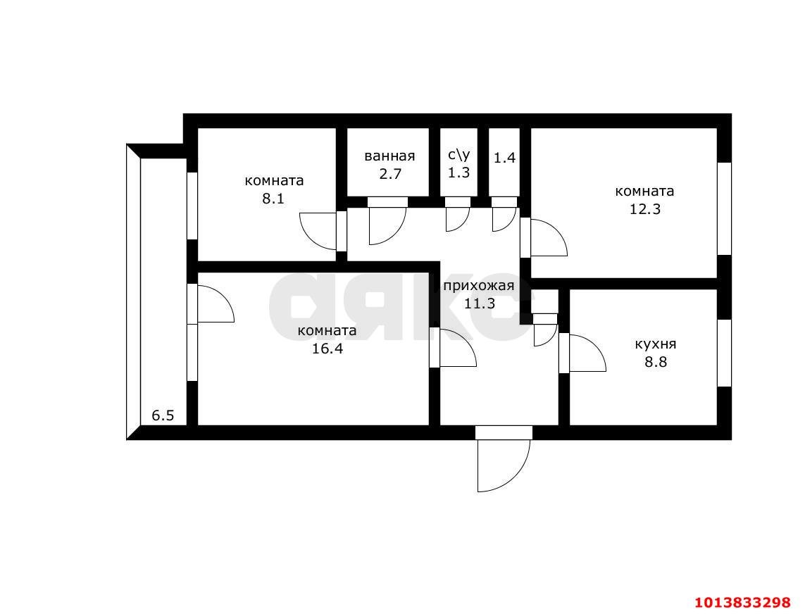 Фото №11: 3-комнатная квартира 69 м² - Энем, пер. Фрунзе, 23