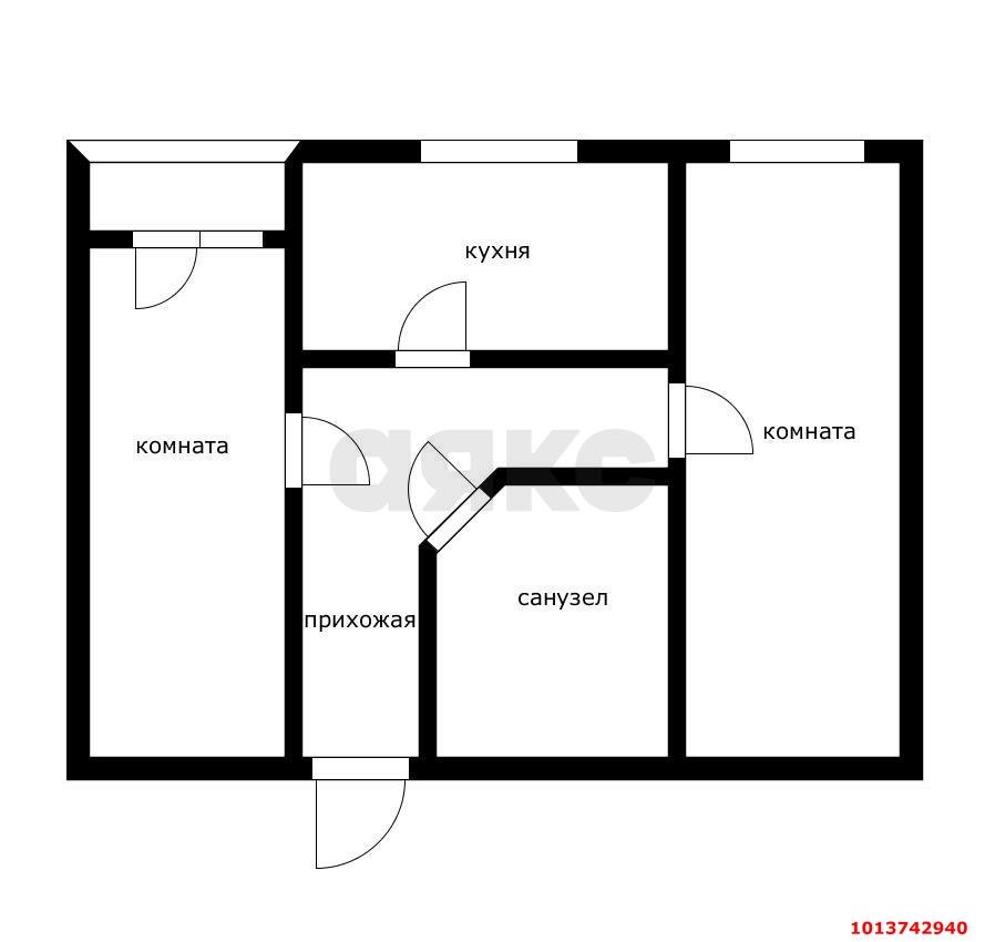 Фото №9: 2-комнатная квартира 72 м² - Краснодар, Восточно-Кругликовский, ул. Черкасская, 125