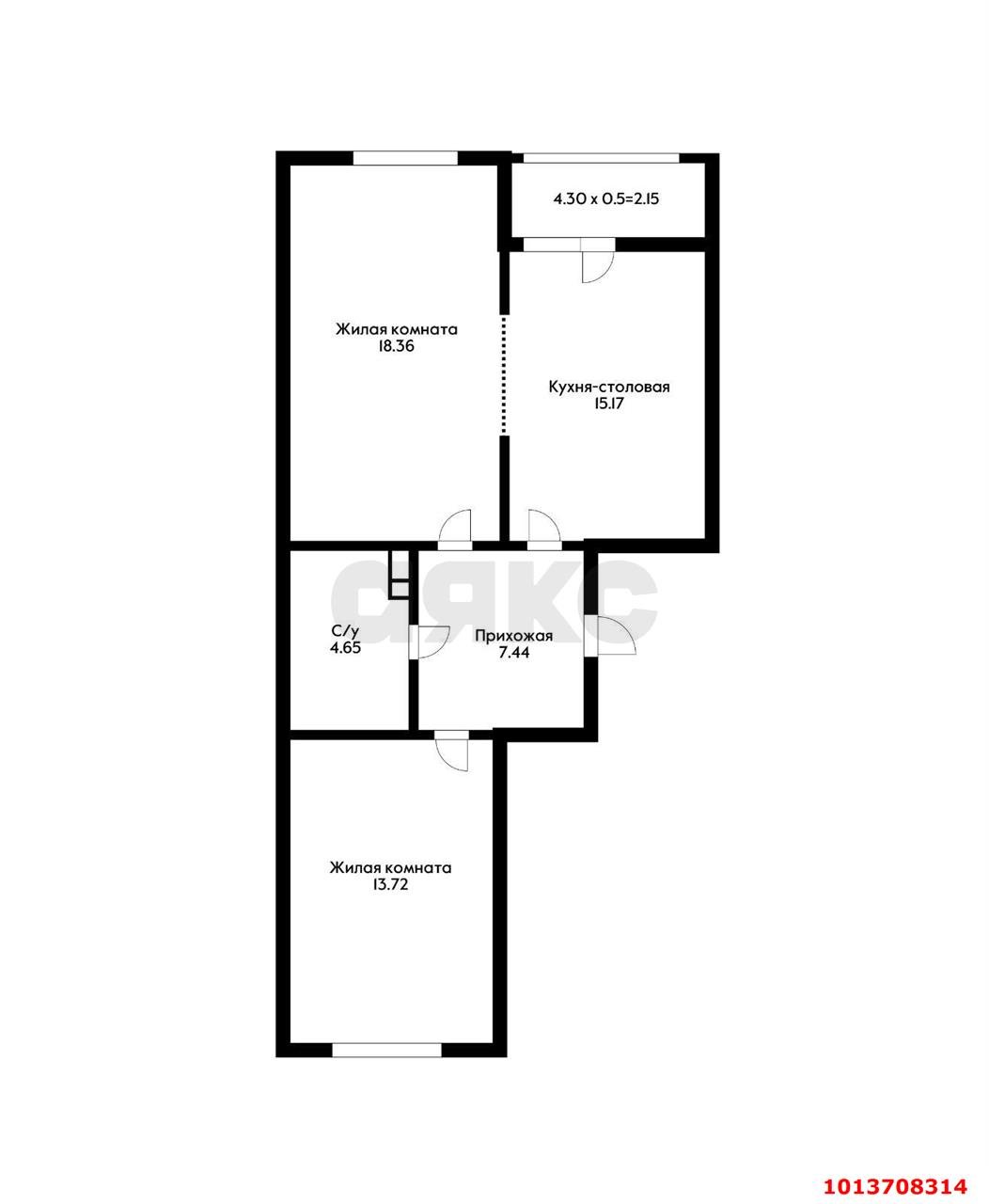 Фото №5: 2-комнатная квартира 65 м² - Краснодар, жилой комплекс Новелла, ул. Питерская, 40