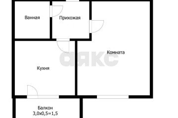 Фото №3: 1-комнатная квартира 24 м² - Новая Адыгея, ул. Красная, 90