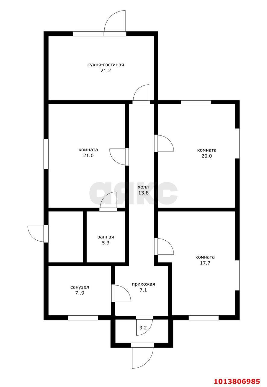 Фото №19: Дом 127 м² + 8 сот. - Краснодар, коттеджный  Зелёная Долина, ул. Нормандская, 4