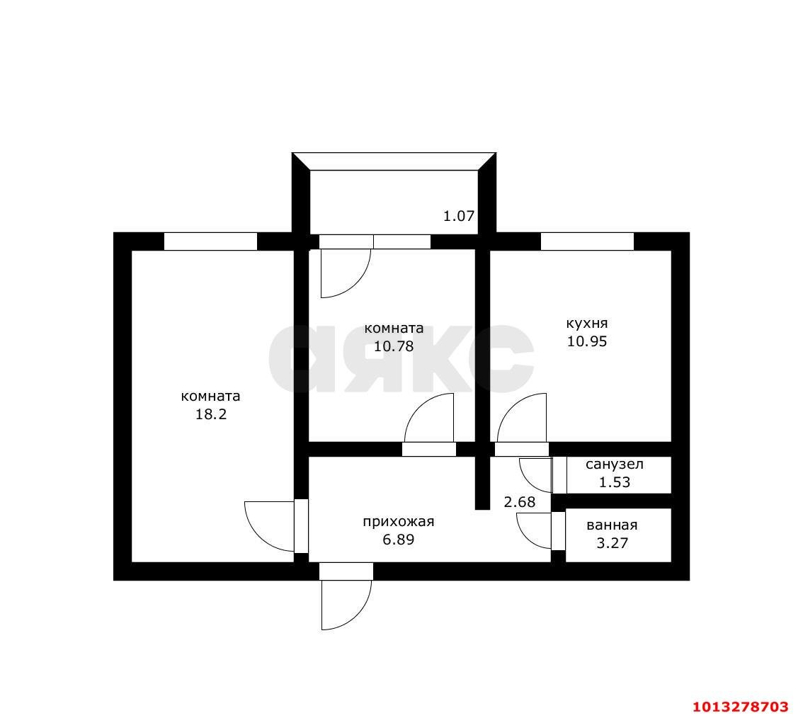 Фото №6: 2-комнатная квартира 54 м² - Краснодар, Пашковский, ул. Ярославского, 68