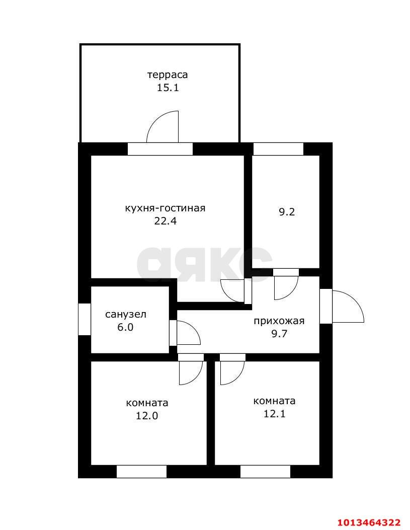 Фото №10: Дом 86 м² + 3.3 сот. - № 2 АО ЮГТЕКС, Прикубанский внутригородской округ, ул. Абрикосовая