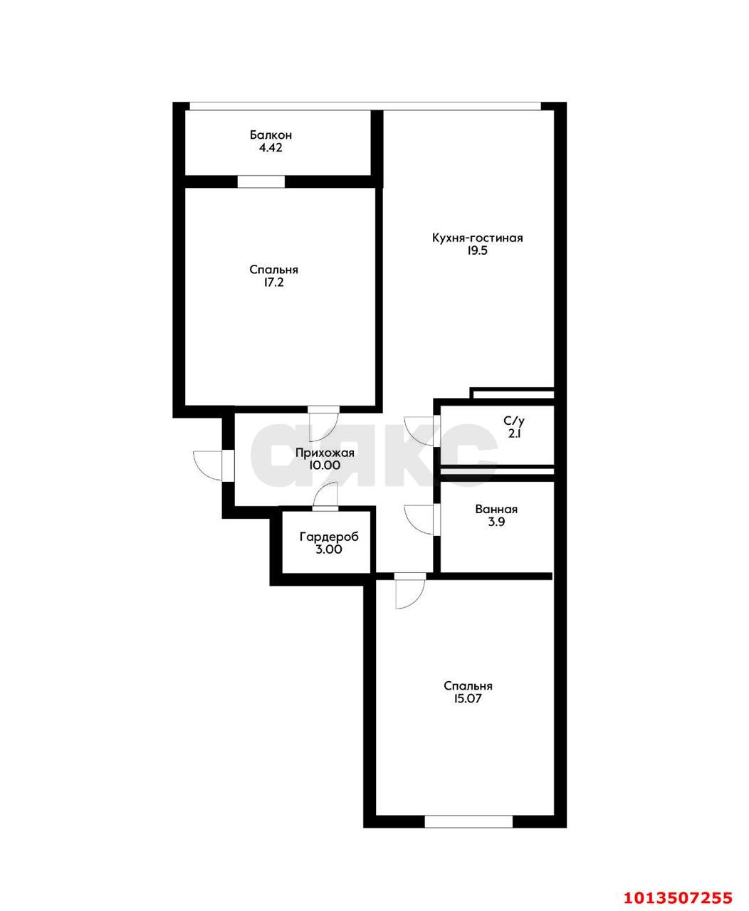 Фото №20: 2-комнатная квартира 74 м² - Краснодар, жилой комплекс На Стахановской, ул. Стахановская, 1/3