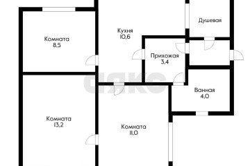 Фото №4: Часть дома 62 м² - Краснодар, мкр. Центральный, ул. Володи Головатого, 414