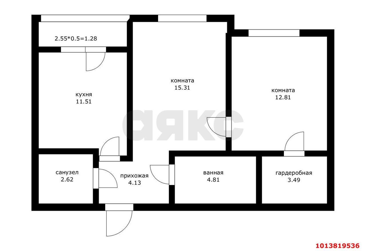 Фото №1: 2-комнатная квартира 55 м² - Краснодар, жилой комплекс Облака, ул. имени Генерала Корнилова, 9к3