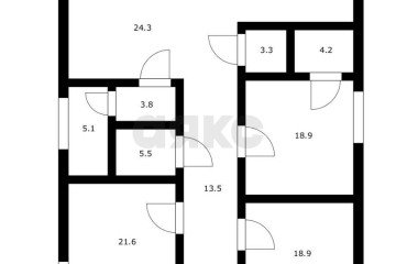 Фото №2: Дом 169 м² - отделения № 3 СКЗНИИСиВ, п. коттеджный  Малиновка, ул. имени Героя Орлова, 52