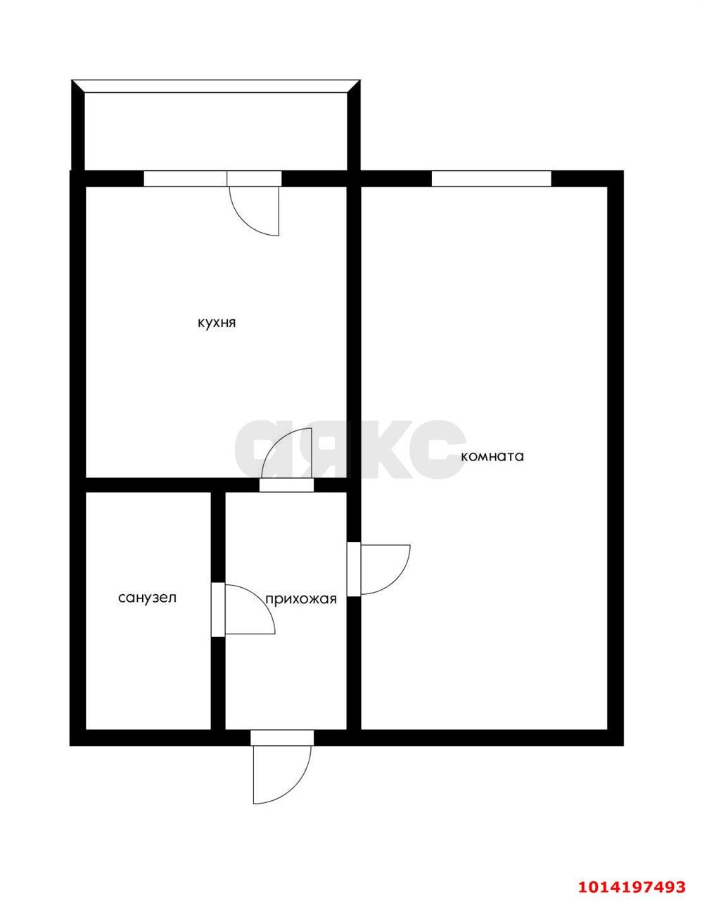 Фото №8: 1-комнатная квартира 40 м² - Новая Адыгея, жилой комплекс Новая Адыгея, ул. Бжегокайская, 90/1к2