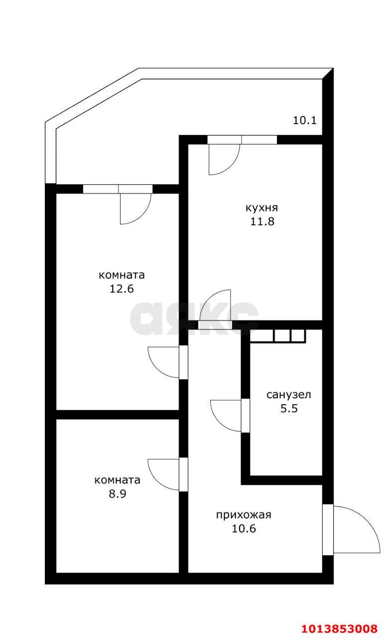 Фото №20: 2-комнатная квартира 60 м² - Краснодар, жилой комплекс Дружный, б-р Адмиралтейский, 3к2