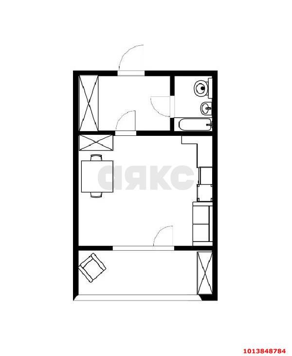 Фото №15: Студия 22 м² - Краснодар, Комсомольский, ул. Уральская, 162/4