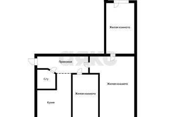 Фото №1: 3-комнатная квартира 56 м² - Краснодар, мкр. Фестивальный, ул. Яна Полуяна, 18