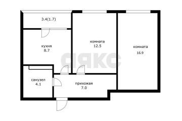 Фото №1: 2-комнатная квартира 50 м², 14/18 эт. - Краснодар, мкр. жилой комплекс Архитектор, ул. Наставников, 11