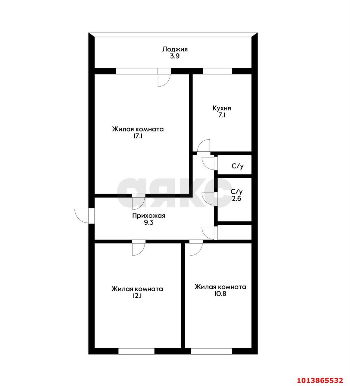 Фото №20: 3-комнатная квартира 15 м² - Яблоновский, ул. Лаухина, 17