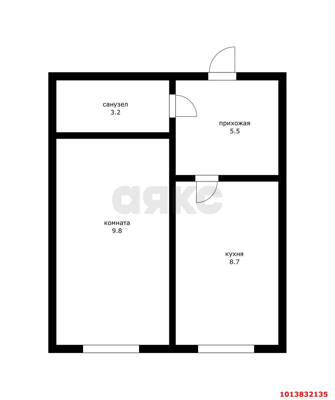 Фото №11: 1-комнатная квартира 29 м² - Краснодар, Музыкальный, ул. имени Мусоргского М.П., 19