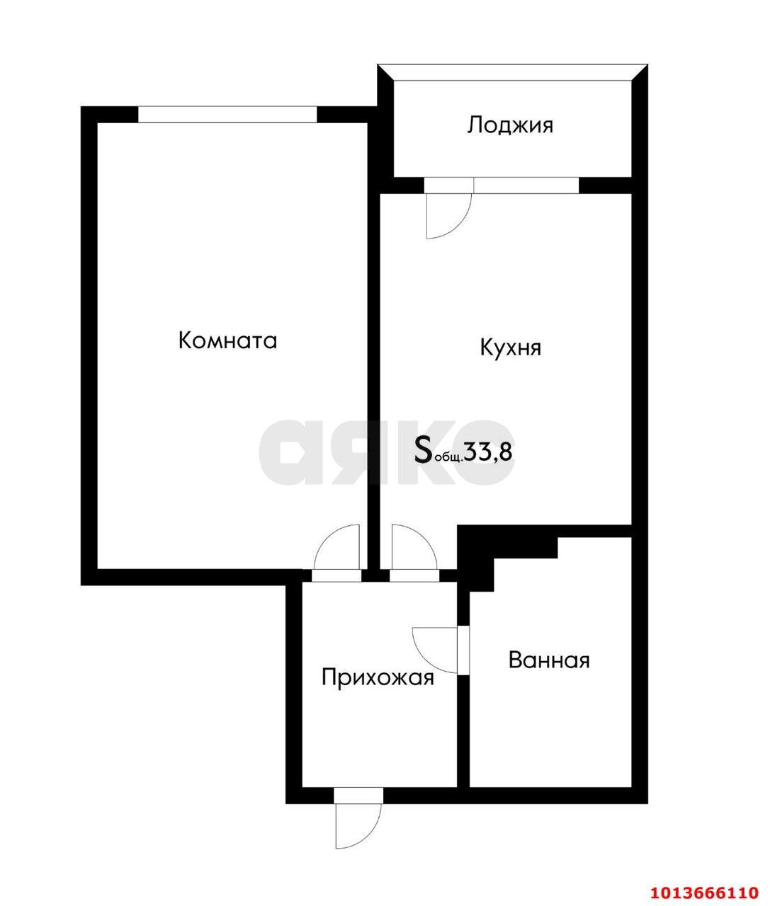 Фото №9: 1-комнатная квартира 33 м² - Краснодар, имени Петра Метальникова, ул. Петра Метальникова, 7