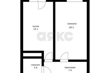 Фото №2: 1-комнатная квартира 42 м² - Краснодар, мкр. жилой комплекс Комфорт, ул. Селезнёва, 4/9