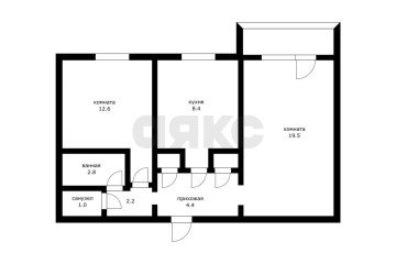 Фото №1: 2-комнатная квартира 51 м² - Краснодар, мкр. Комсомольский, ул. Симферопольская, 24