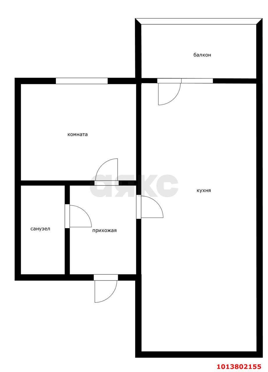 Фото №4: 1-комнатная квартира 35 м² - Краснодар, жилой комплекс Андерсен, ул. Героев-Разведчиков, 48