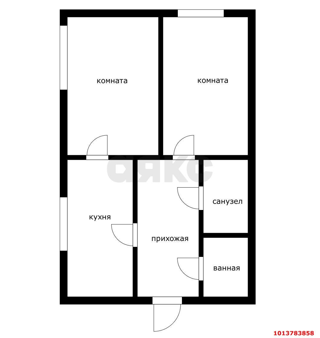 Фото №2: 2-комнатная квартира 46 м² - Краснодар, Западный внутригородской округ, ул. Красная, 165/4