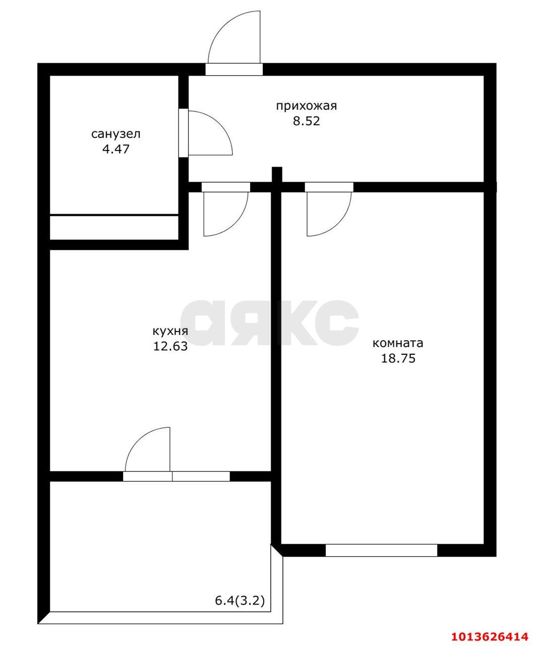 Фото №13: 1-комнатная квартира 50 м² - Краснодар, жилой комплекс Аврора, ул. имени Дзержинского, 95