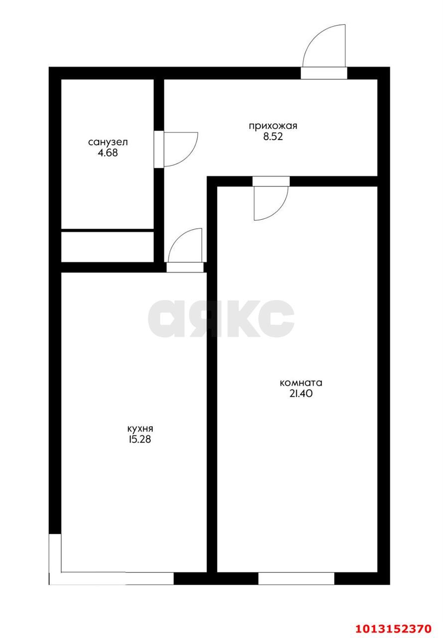 Фото №4: 1-комнатная квартира 50 м² - Краснодар, 9-й километр, ул. Ярославская, 113