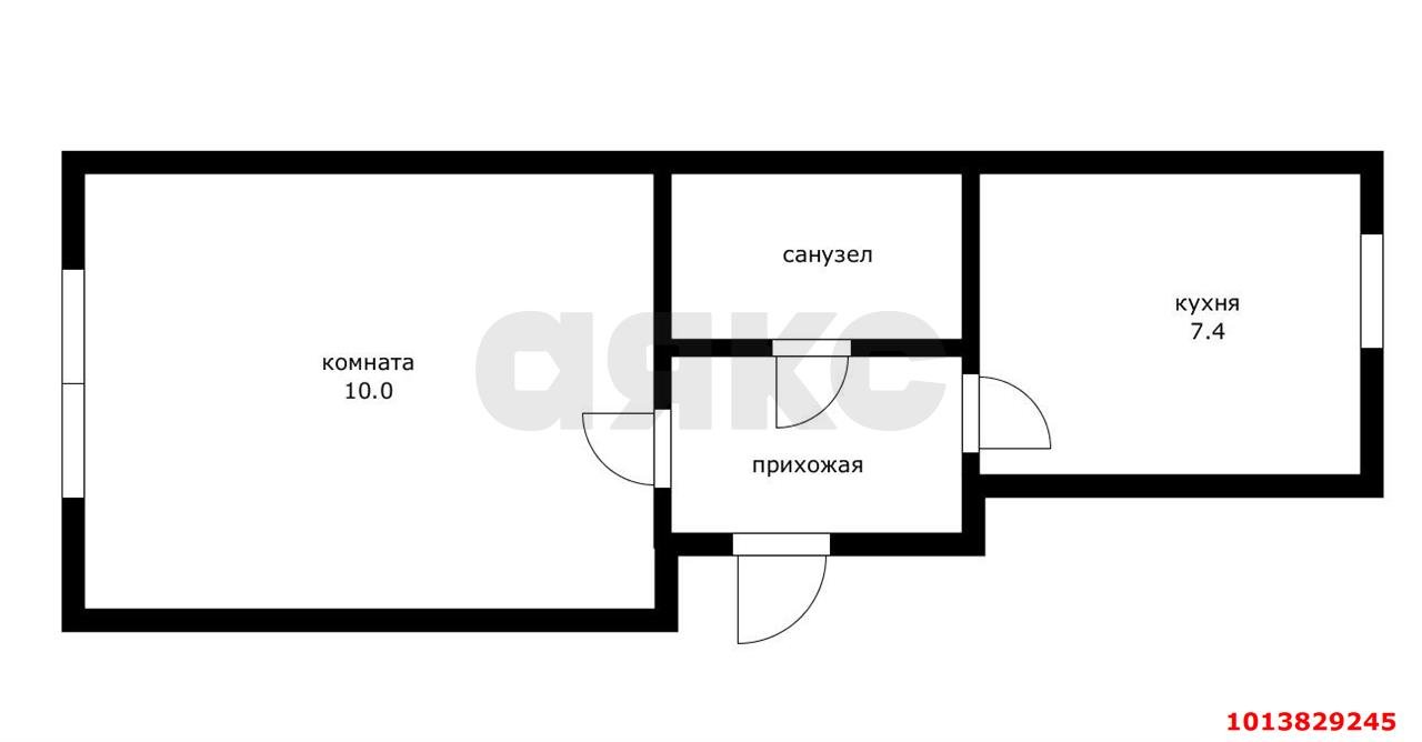 Фото №7: 1-комнатная квартира 29 м² - Краснодар, Завод Измерительных Приборов, ул. Московская, 46