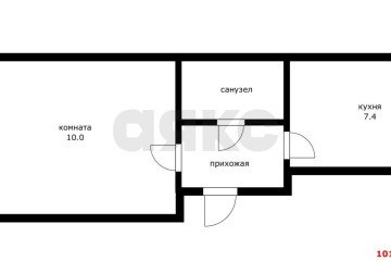 Фото №1: 1-комнатная квартира 29 м² - Краснодар, мкр. Завод Измерительных Приборов, ул. Московская, 46