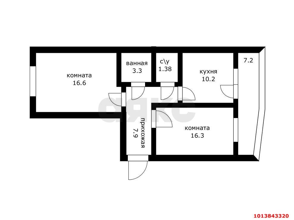 Фото №10: 2-комнатная квартира 55 м² - Краснодар, Краевая Клиническая Больница, ул. Восточно-Кругликовская, 86