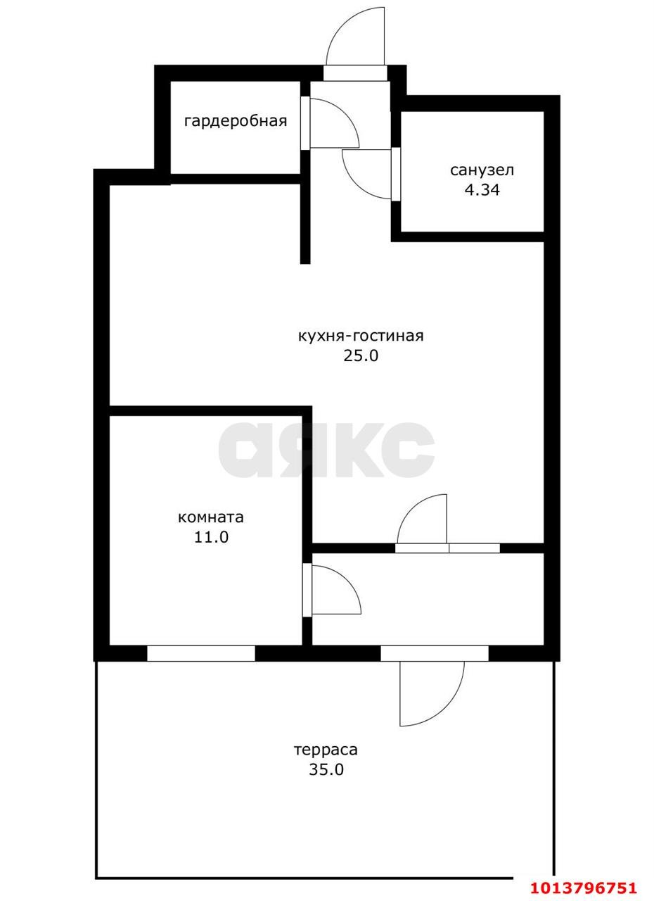 Фото №3: 2-комнатная квартира 80 м² - Краснодар, жилой комплекс Новелла, ул. Питерская, 40