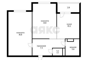 Фото №3: 2-комнатная квартира 54 м² - Краснодар, мкр. жилой комплекс Новелла, ул. Питерская, 40