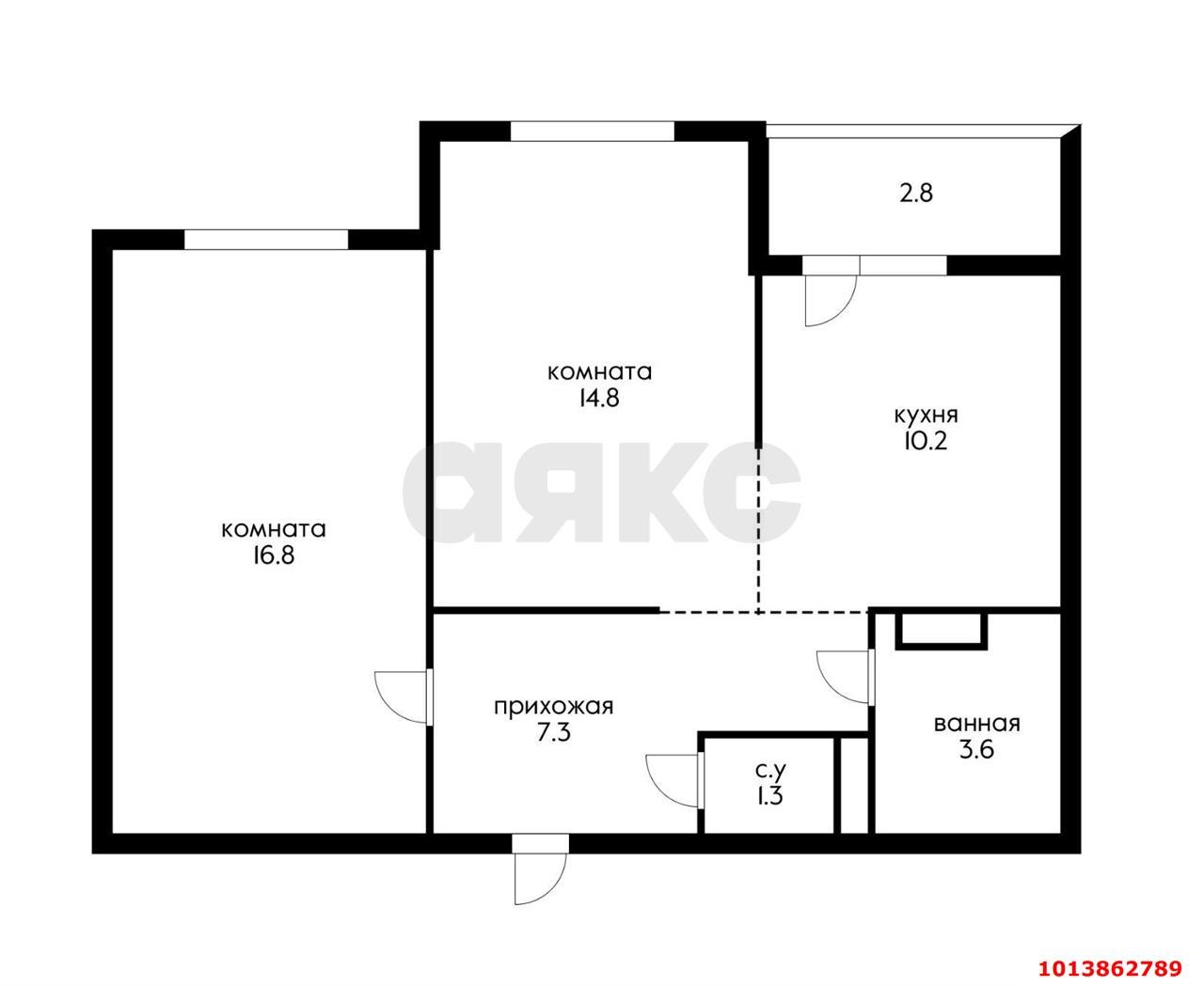 Фото №3: 2-комнатная квартира 56 м² - Краснодар, жилой комплекс Новелла, ул. Питерская, 40