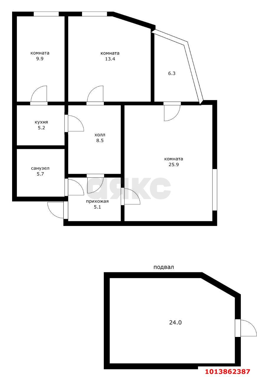 Фото №12: 3-комнатная квартира 104 м² - Краснодар, Дубинка, ул. Ставропольская, 45/2