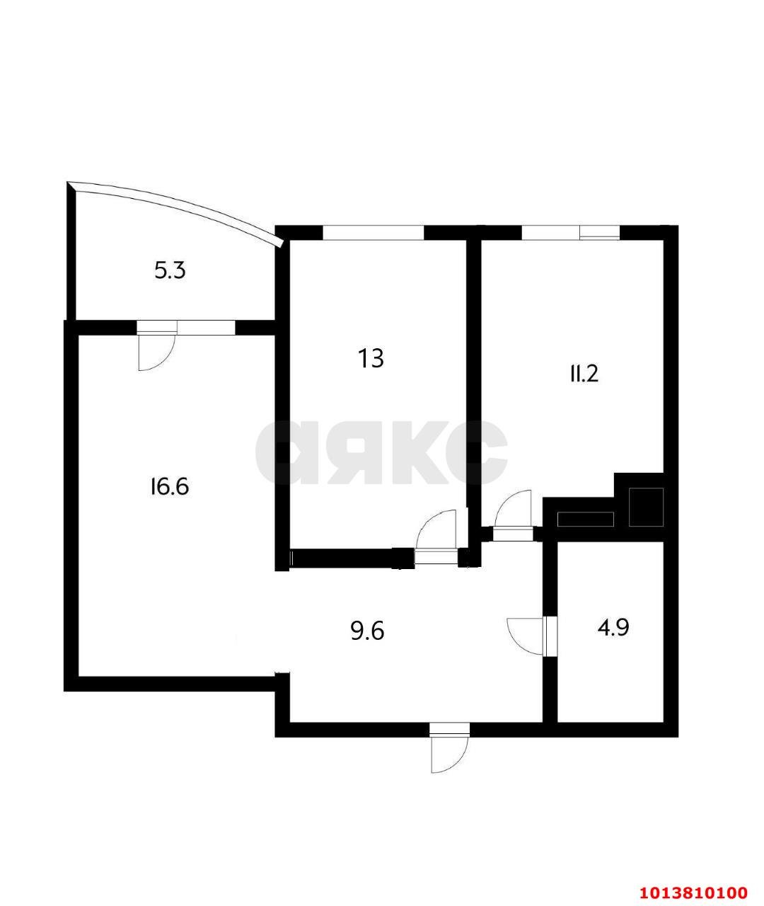 Фото №10: 2-комнатная квартира 60 м² - Краснодар, имени Петра Метальникова, ул. Цезаря Куникова, 24к2