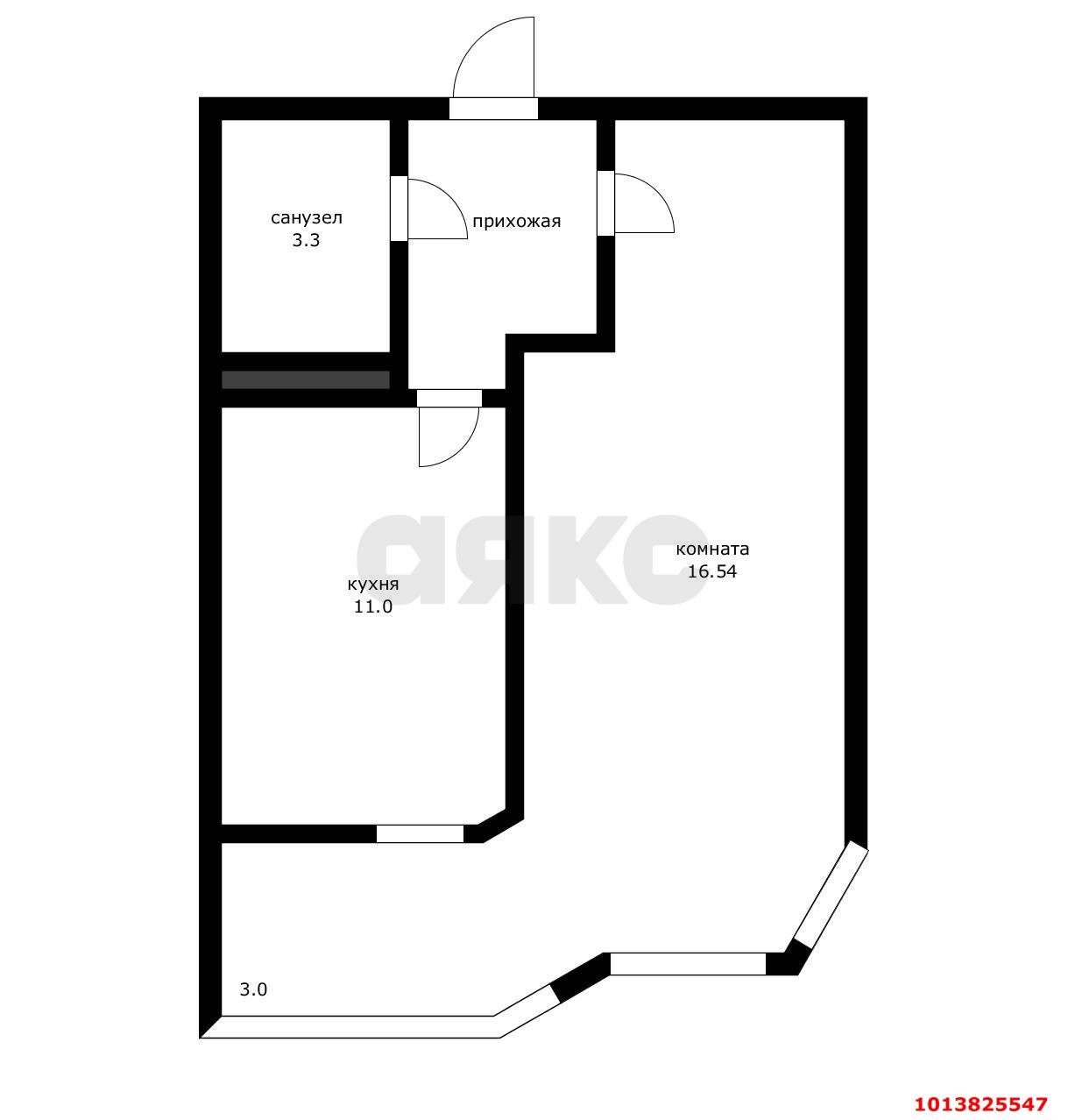 Фото №3: 1-комнатная квартира 32 м² - Краснодар, Восточно-Кругликовский, ул. Черкасская, 58/2